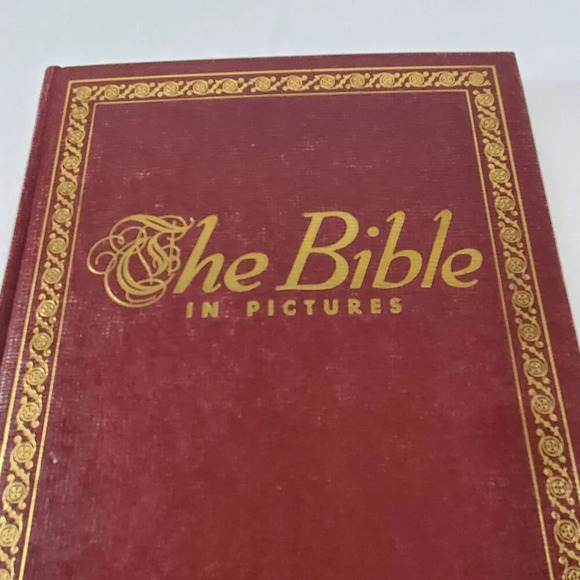 The Bible in Pictures Edited by Rev. Ralph Kirby Hardcover 1952 illustrated - Picture 3 of 16
